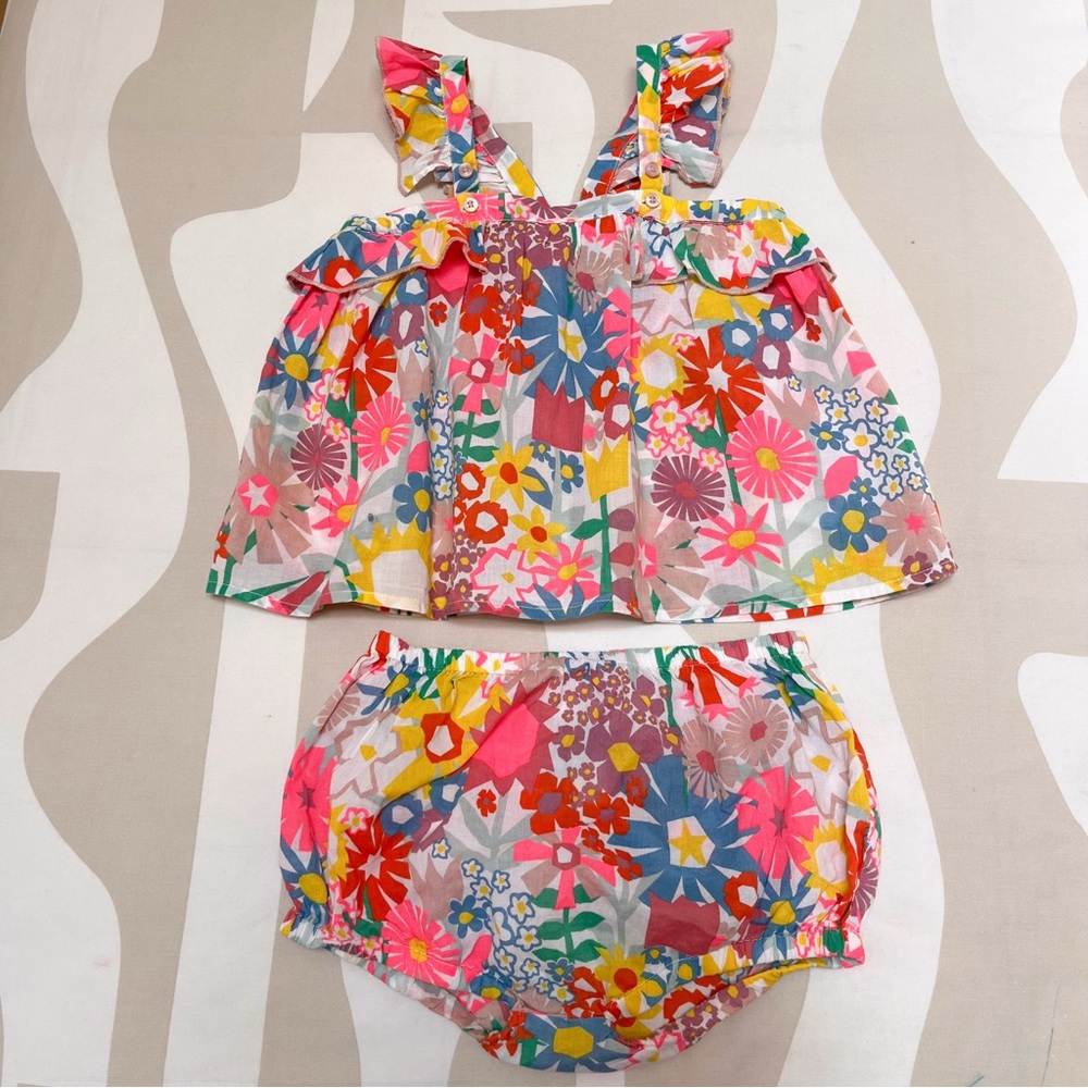 Stella McCartney Kids Tank Blouse Bloomers Set
